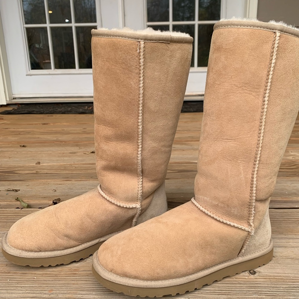 Classic Tall Ugg Boots in color sand